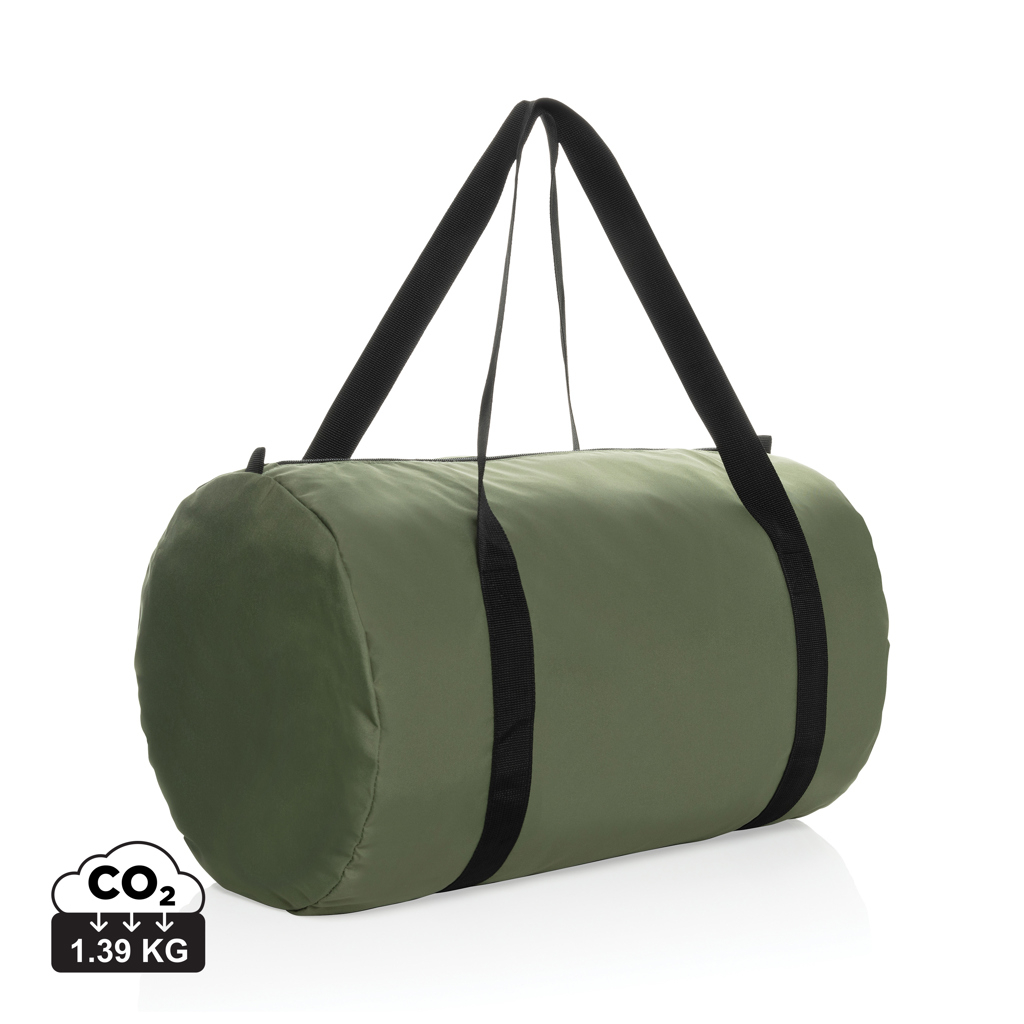 Sac de sport pliable rPET à personnaliser Dillon Vert 